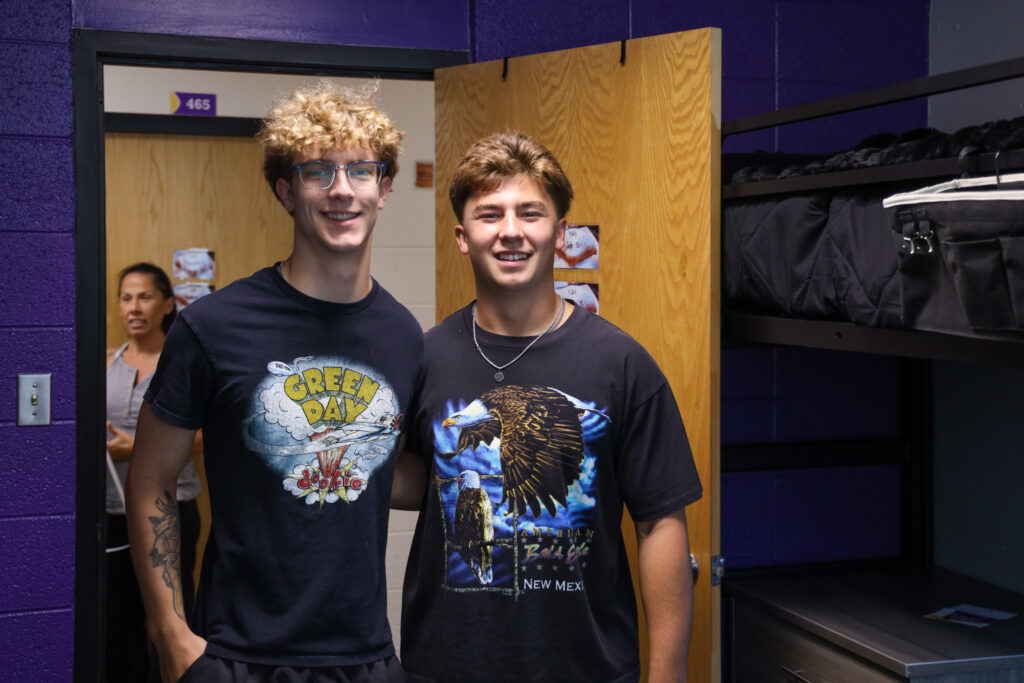 Two male students in dorm
