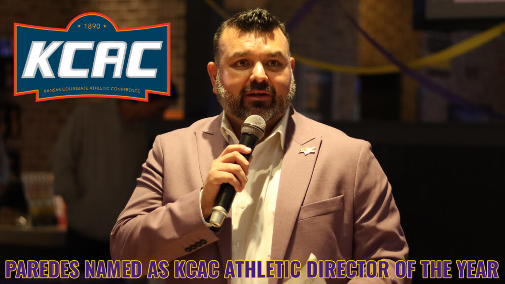 Graphic of man speaking for AD of the year award