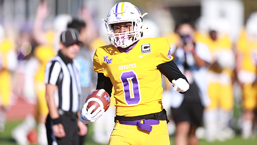 Football player with ball