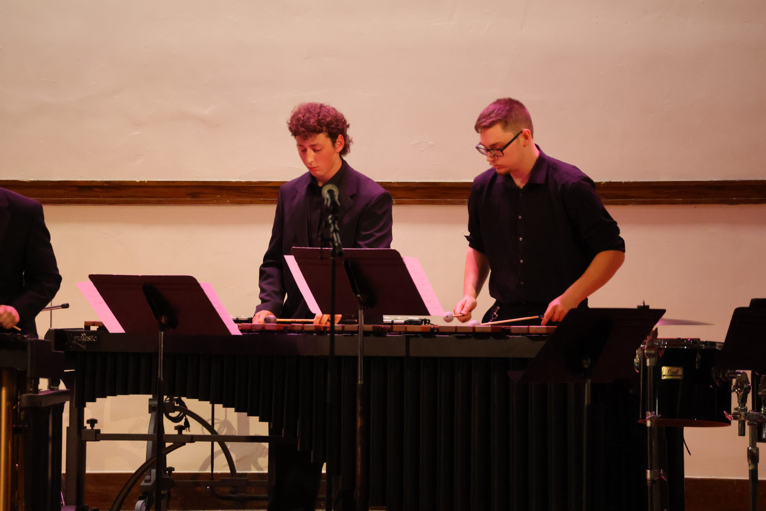 Man playing percussion item