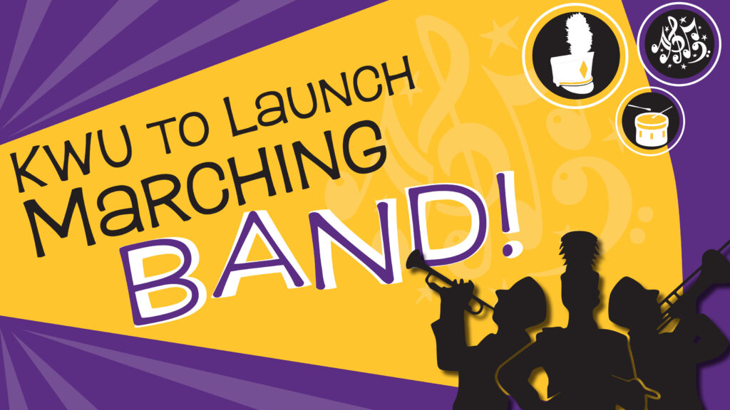 Graphic about marching band